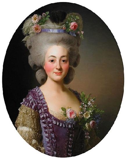 Alexandre Roslin Portrait of Countess de Baviere Grosberg oil painting image
